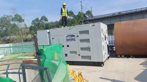 瓊海400KW低噪音發電機組